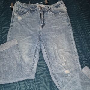 Stylish Flying Monkey Light Blue Women's Jeans